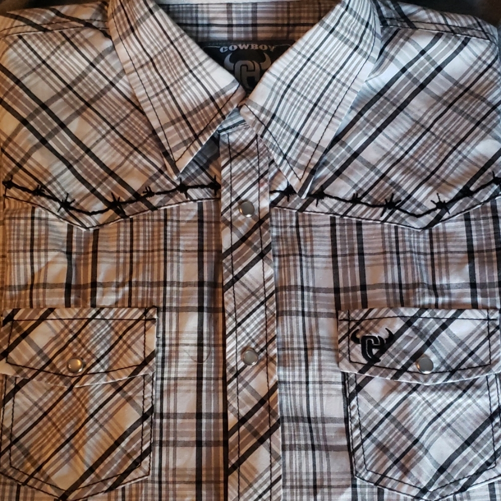 Cowboy Hardware boys western button up
